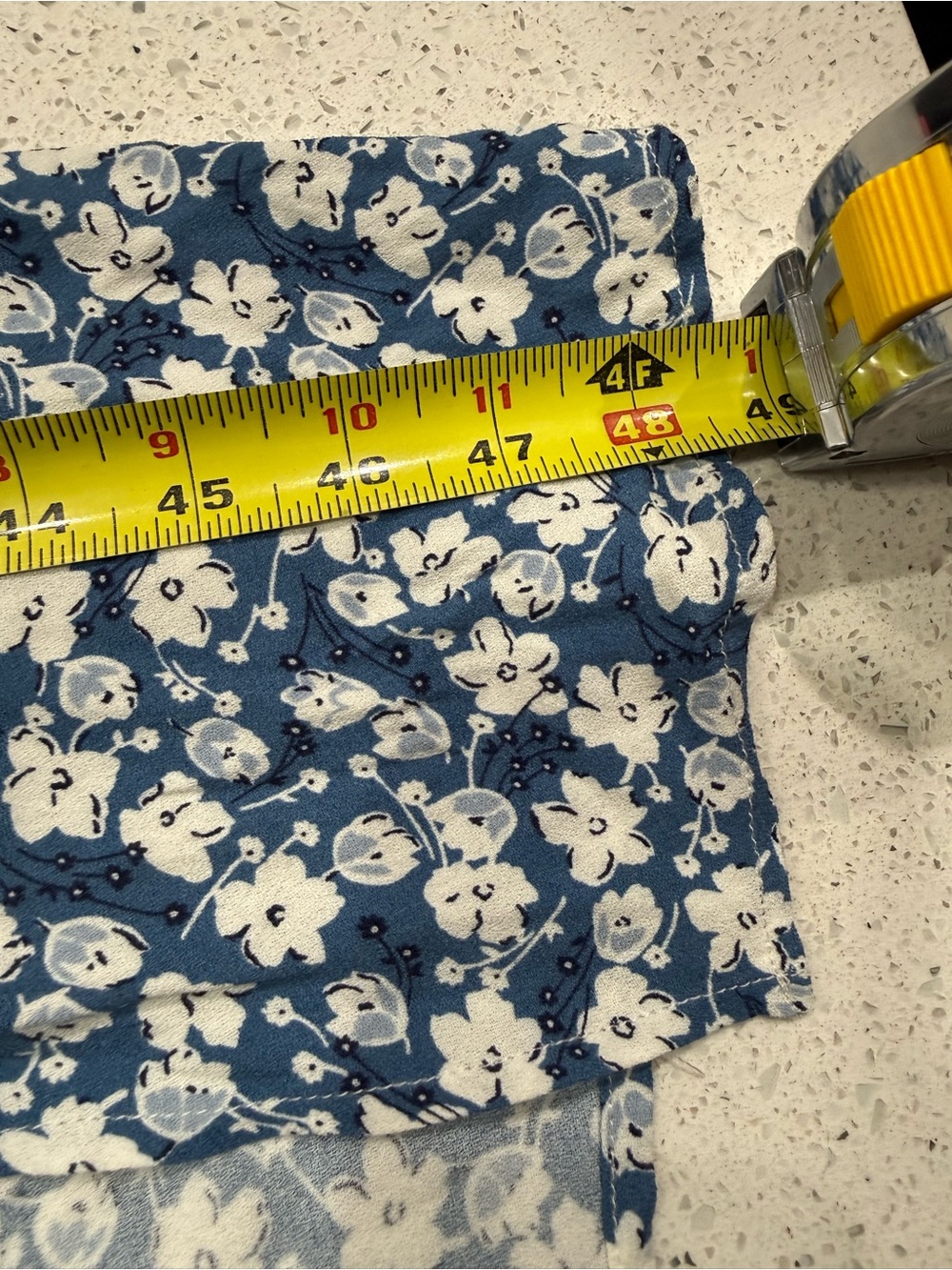 Reformation Blue and White Floral Puff-Sleeve Midi Dress - Picture 14 of 16